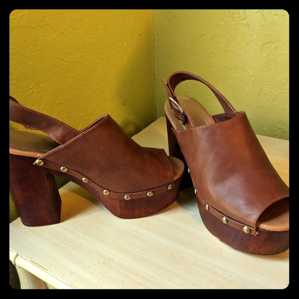 Cute Boho Studded Heels or Clogs